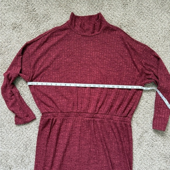 Old Navy Ribbed Mock Turtleneck Midi Dress | XL - Picture 6 of 8